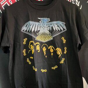 Classic Rock Style Eagle Logo Band Graphic Tee